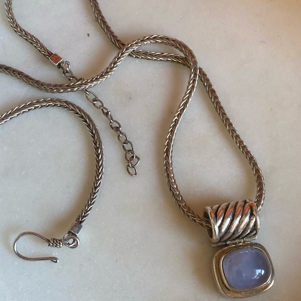 𝅺authentic 925 SS Lori Bonn pendant necklace